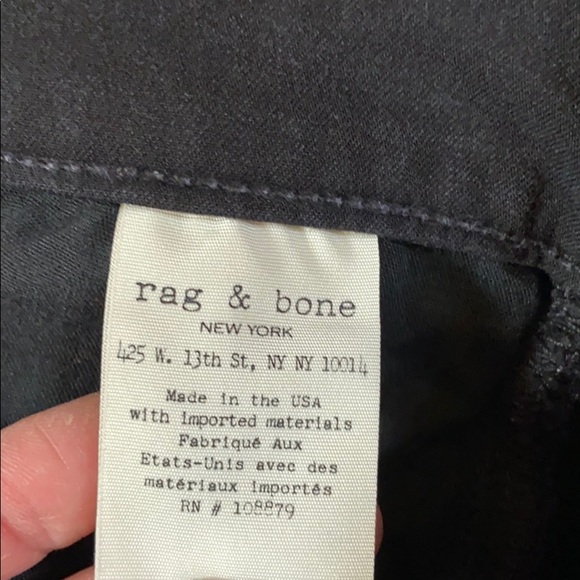 Rag & Bone black skinny jeans in Equestrian wash - Picture 10 of 11